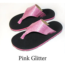 Swicharoos Pink Glitter Uppers with Black Soles