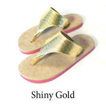 Swicharoos Shiny Gold Uppers  with Tan Soles