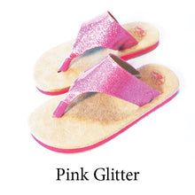 Swicharoos Pink Glitter Uppers  with tan soles