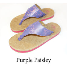 Swicharoos Purple Paisley Uppers with Tan Soles