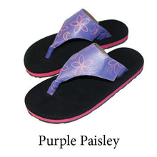 Swicharoos Purple Paisley Uppers with black soles